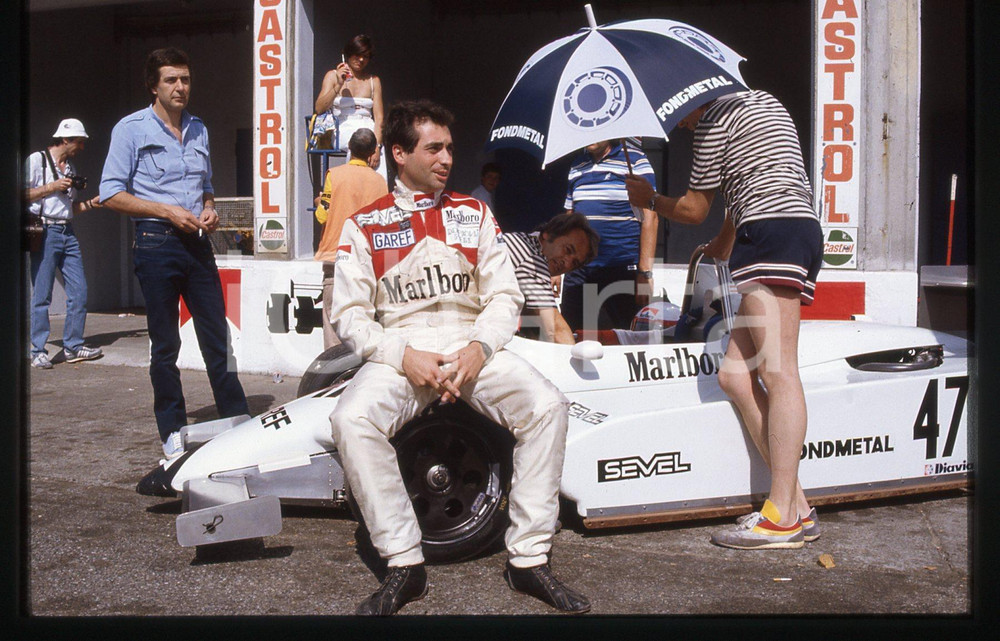 Fotografia d epoca originale 35mm vintage slide 1984 F3 GP SAN MARINO Juan Manuel FANGIO II  RALT RT3 1