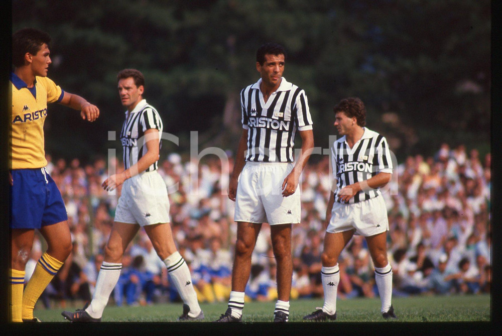 35mm vintage slide*1989 VILLAR PEROSA - JUVENTUS A vs B Roberto GALIA Rui BARROS