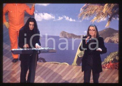 35mm vintage slide* 1999 ca ITALY Pop rock band SOERBA on the stage (11)