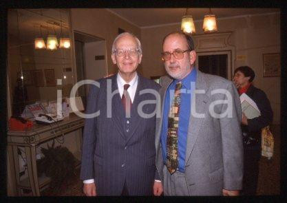 35mm vintage slide* 1990 ca MILAN Historians Michael LEDEEN & Ernst NOLTE 18