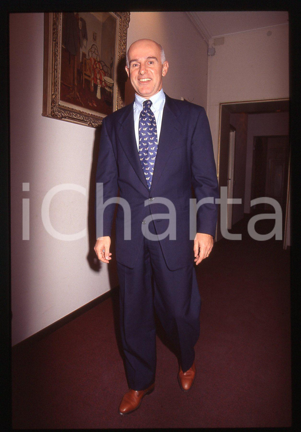 35mm vintage slide* 1990 ca ITALIA CALCIO Arrigo SACCHI - Ritratto allenatore 2