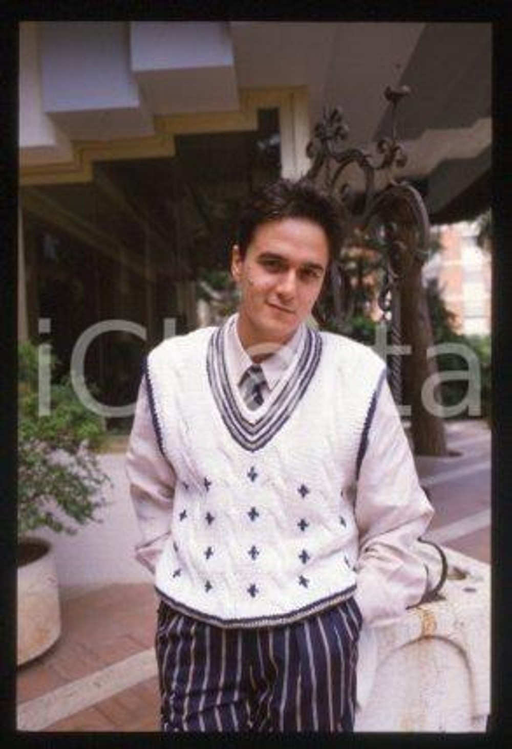 35mm vintage slide* 1985 ca MUSIC Italian singer-songwriter Michele PECORA (17)