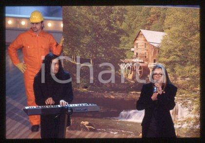 35mm vintage slide* 1999 ca ITALY Pop rock band SOERBA on the stage (9)