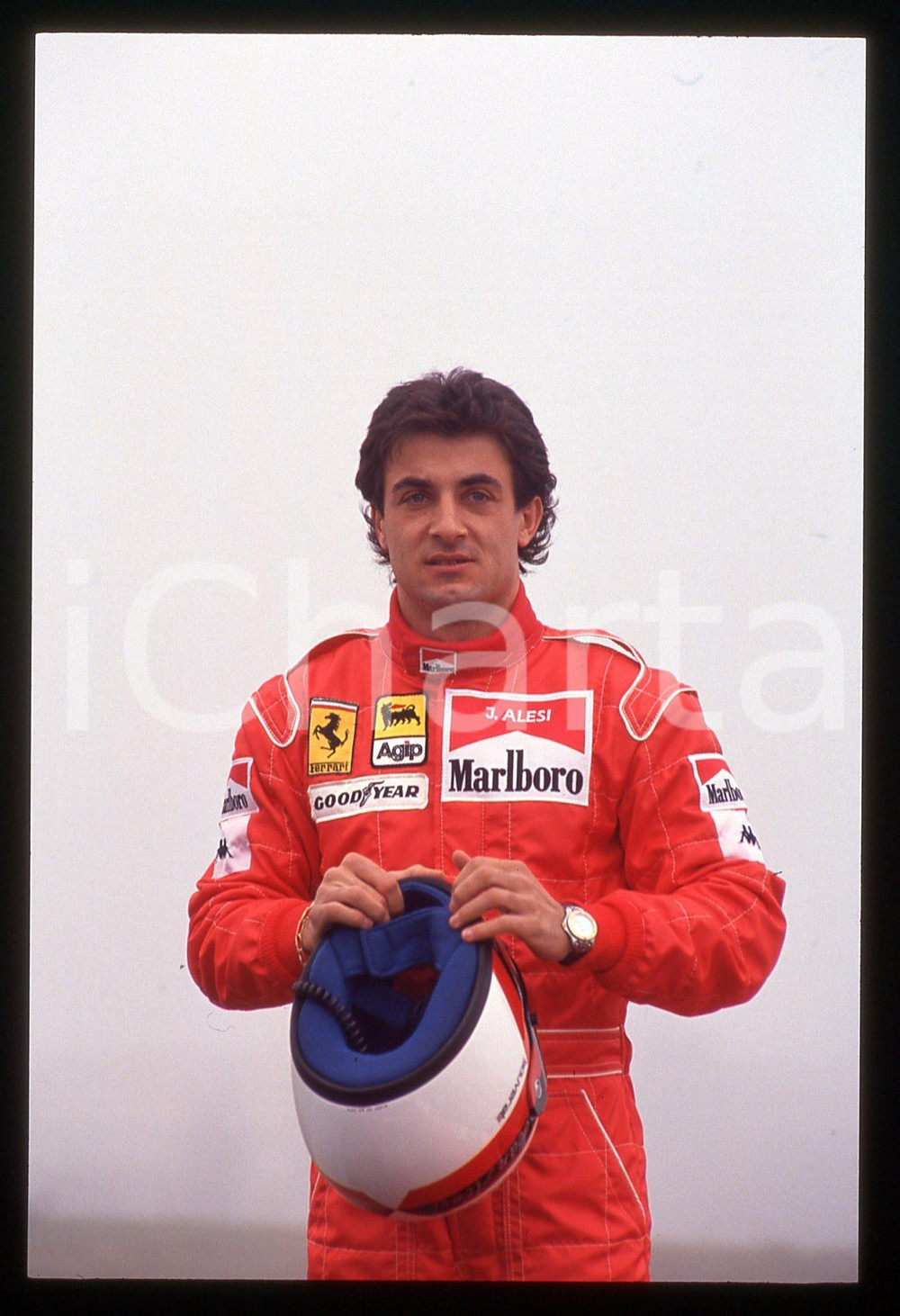 35mm vintage slide* 1992 FIORANO Jean ALESI scuderia FERRARI - Ritratto (4)
