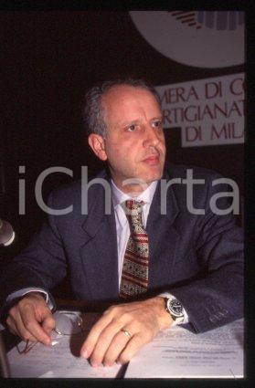 35mm vintage slide* 1990 ca MILAN Member of the ABI Giovanni PIROVANO Portrait 2