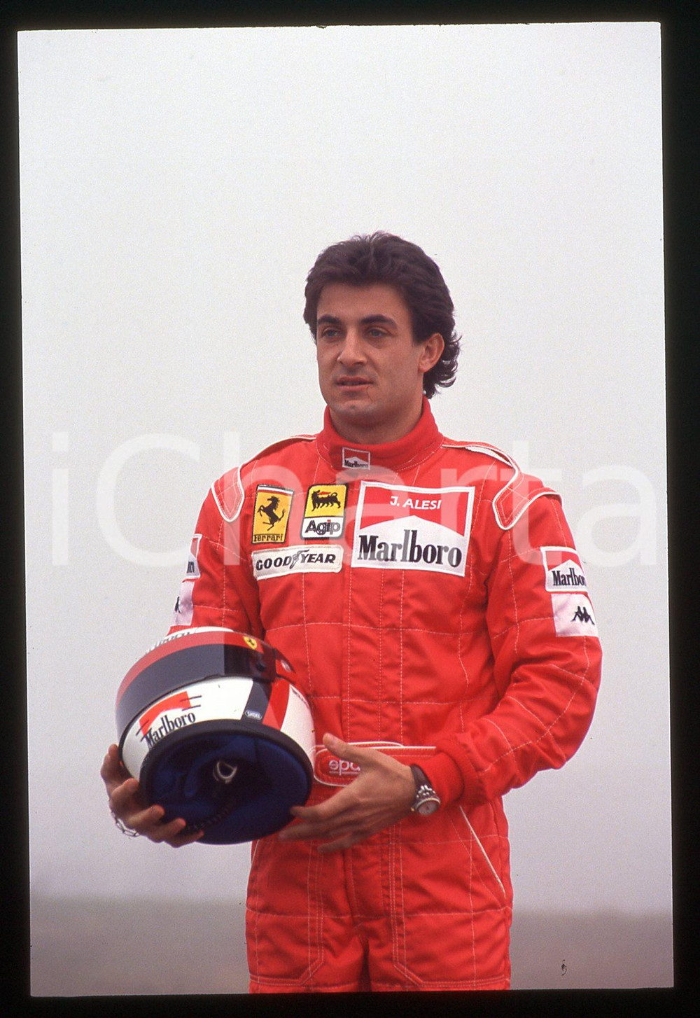 35mm vintage slide* 1992 FIORANO Jean ALESI scuderia FERRARI - Ritratto (19)
