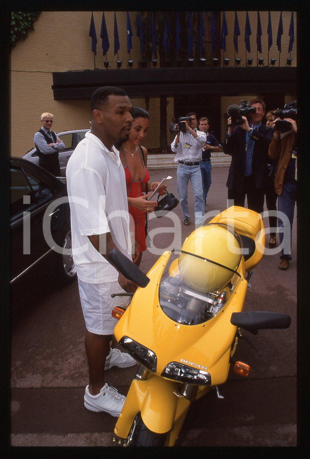 35mm vintage slide* 1998 MONACO Mike TYSON Monica TURNER - WORLD MUSIC AWARDS 45