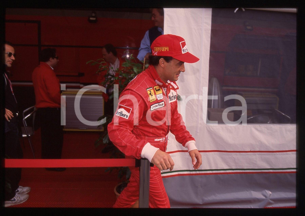 35mm vintage slide* 1995 GP SAN MARINO Jean ALESI scuderia FERRARI - Ritratto 2