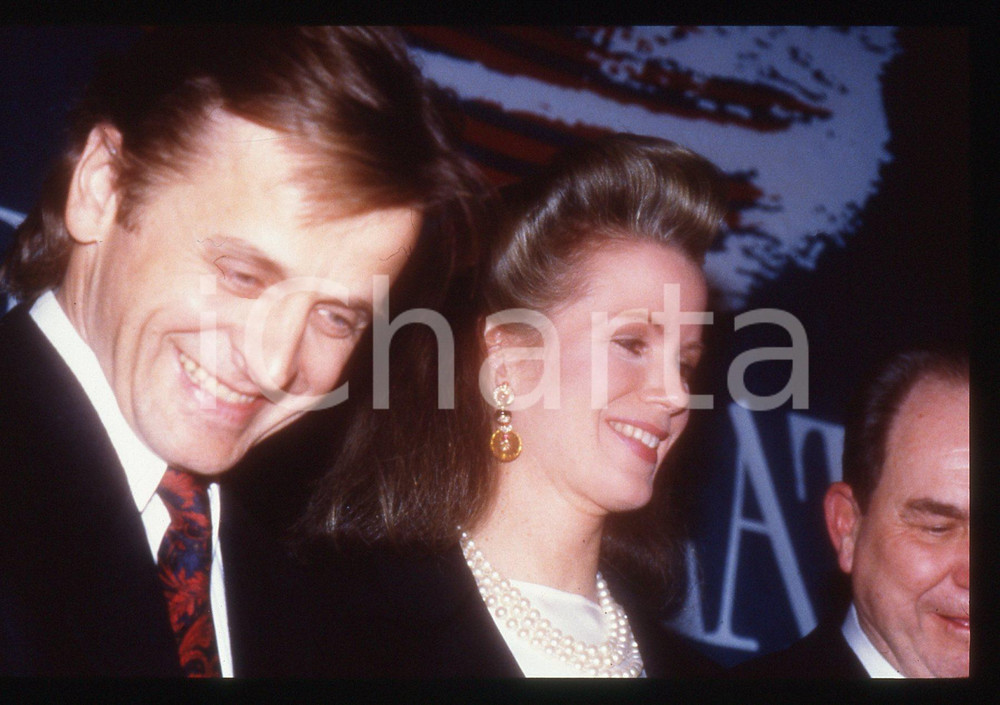 35mm vintage slide* 1990 ca NEW YORK - Michail BARYSNIKOV and Blaine TRUMP (3)