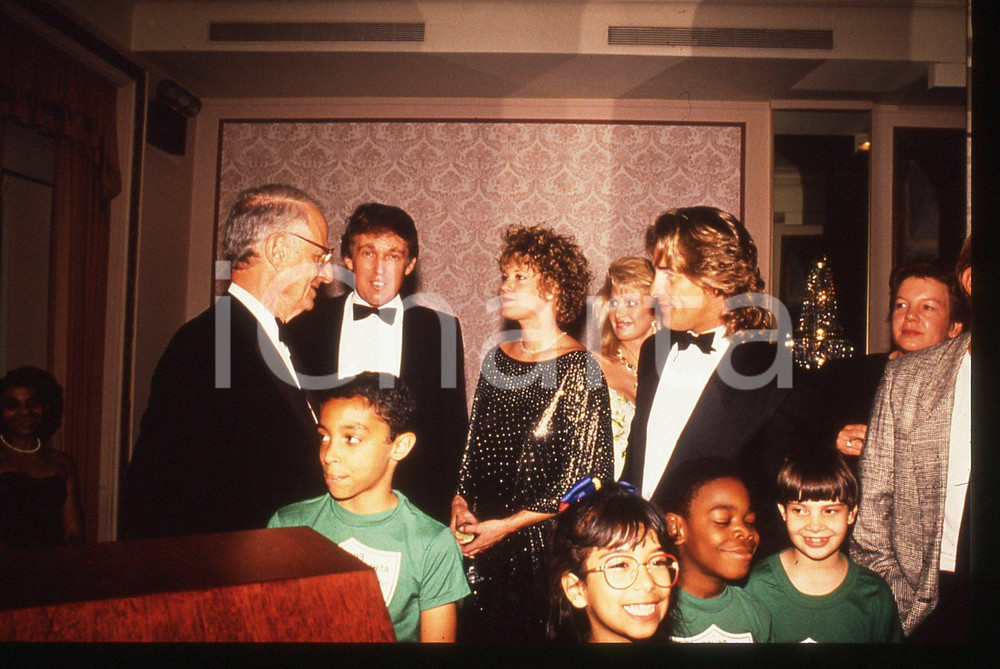 35mm vintage slide* 1989 NEW YORK - Donald TRUMP Melanie GRIFFITH Don JOHNSON