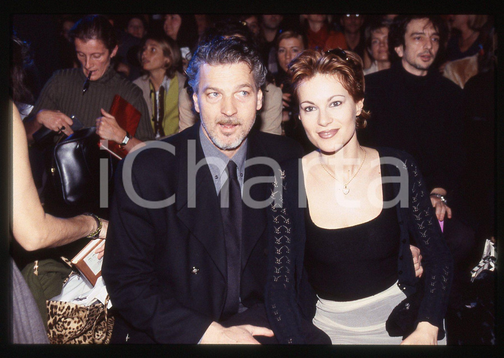 35mm vintage slide* 1999 MILANO Stefano TACCONI Laura SPERANZA Sfilata CAVALLI