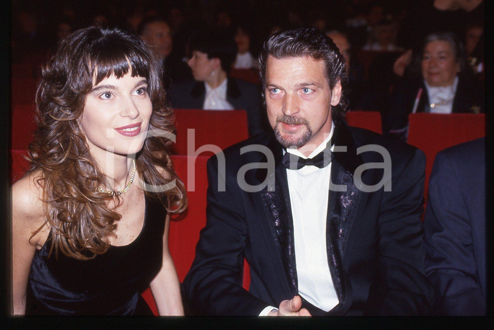 35mm vintage slide* 1993 SANREMO Gala UNICEF Stefano TACCONI e Laura SPERANZA 12
