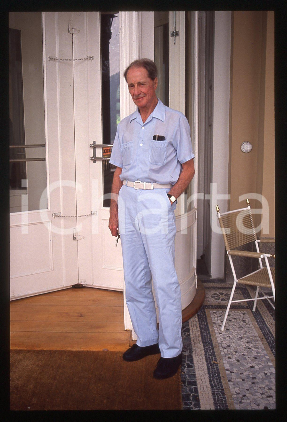 35mm vintage slide* 1988 VENEZIA Don AMECHE alla Mostra del Cinema - Ritratto 20