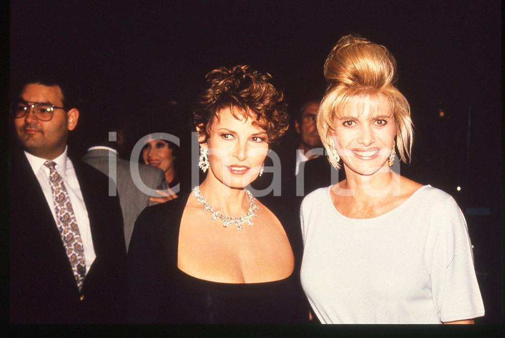 35mm vintage slide*1990 NEW YORK Ivana TRUMP Raquel WELCH NIGHT OF 100 STARS III