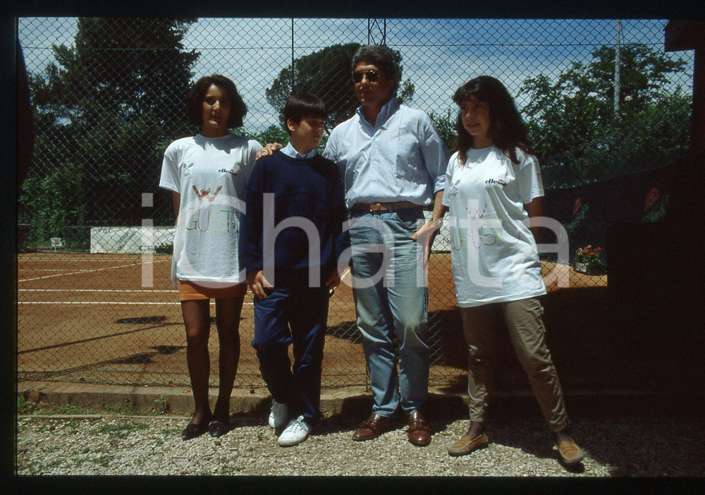 35mm vintage slide* 1991 PERUGIA Vittoria, Dino e Augusto DE MEGNI - Ritratto