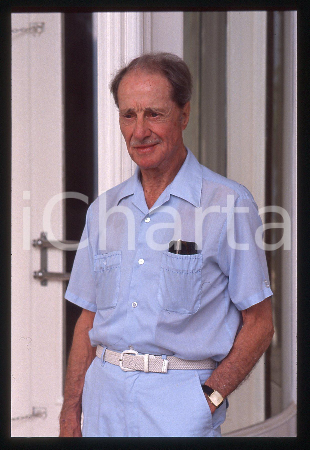 35mm vintage slide* 1988 VENEZIA Don AMECHE alla Mostra del Cinema - Ritratto 21