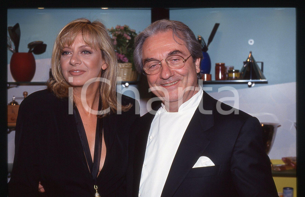 35mm vintage slide* 1993 RAI 2 - Gualtiero MARCHESI e Marina PERZY Ritratto (8)