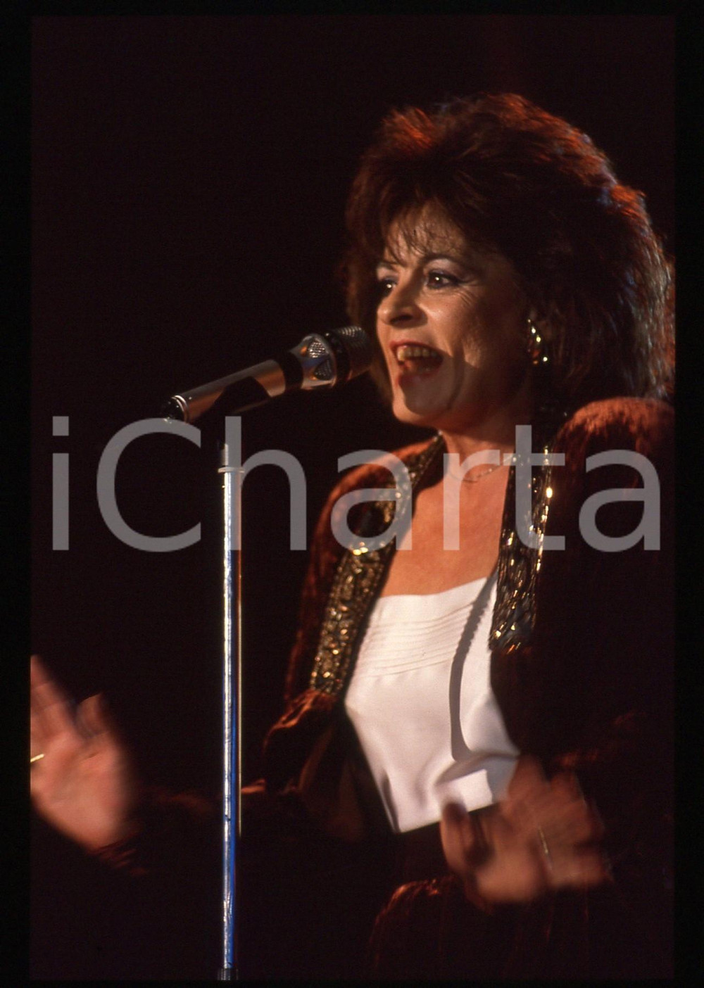 35mm vintage slide* 1990 ca MUSICA - Cocky MAZZETTI Ritratto della cantante