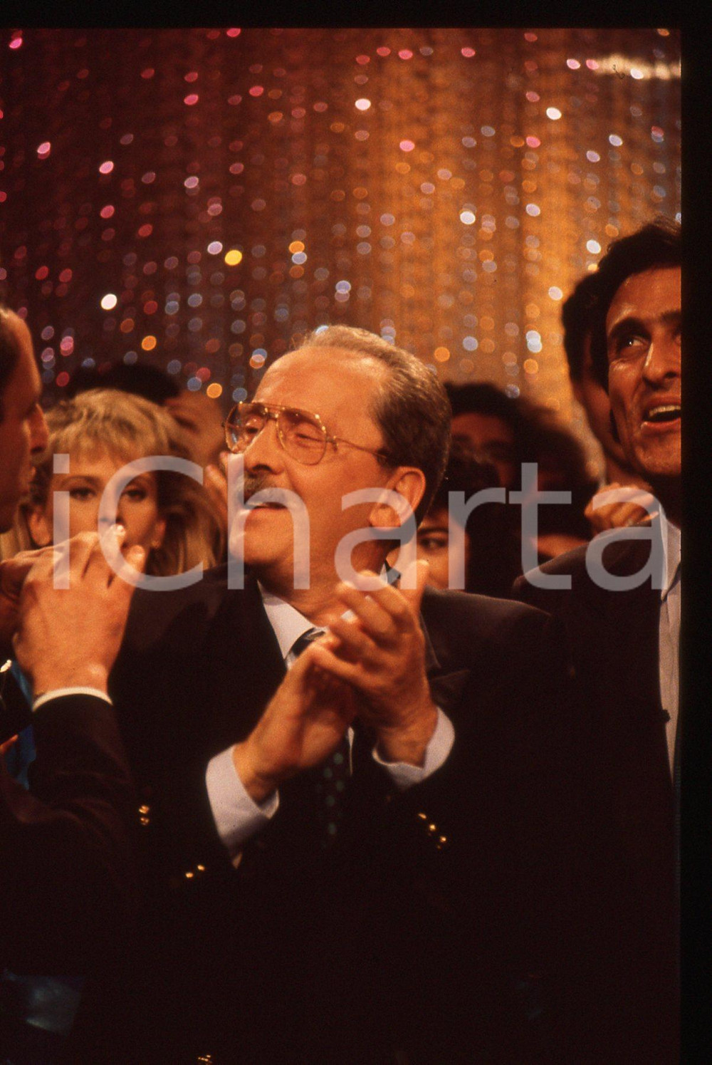 35mm vintage slide* 1988 RAI 2 - Domenico MODUGNO a CHI TIRIAMO IN BALLO? (5)