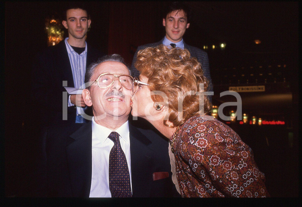 35mm vintage slide* 1989 FESTIVAL SANREMO Domenico MODUGNO e Anna Maria SURDO 3