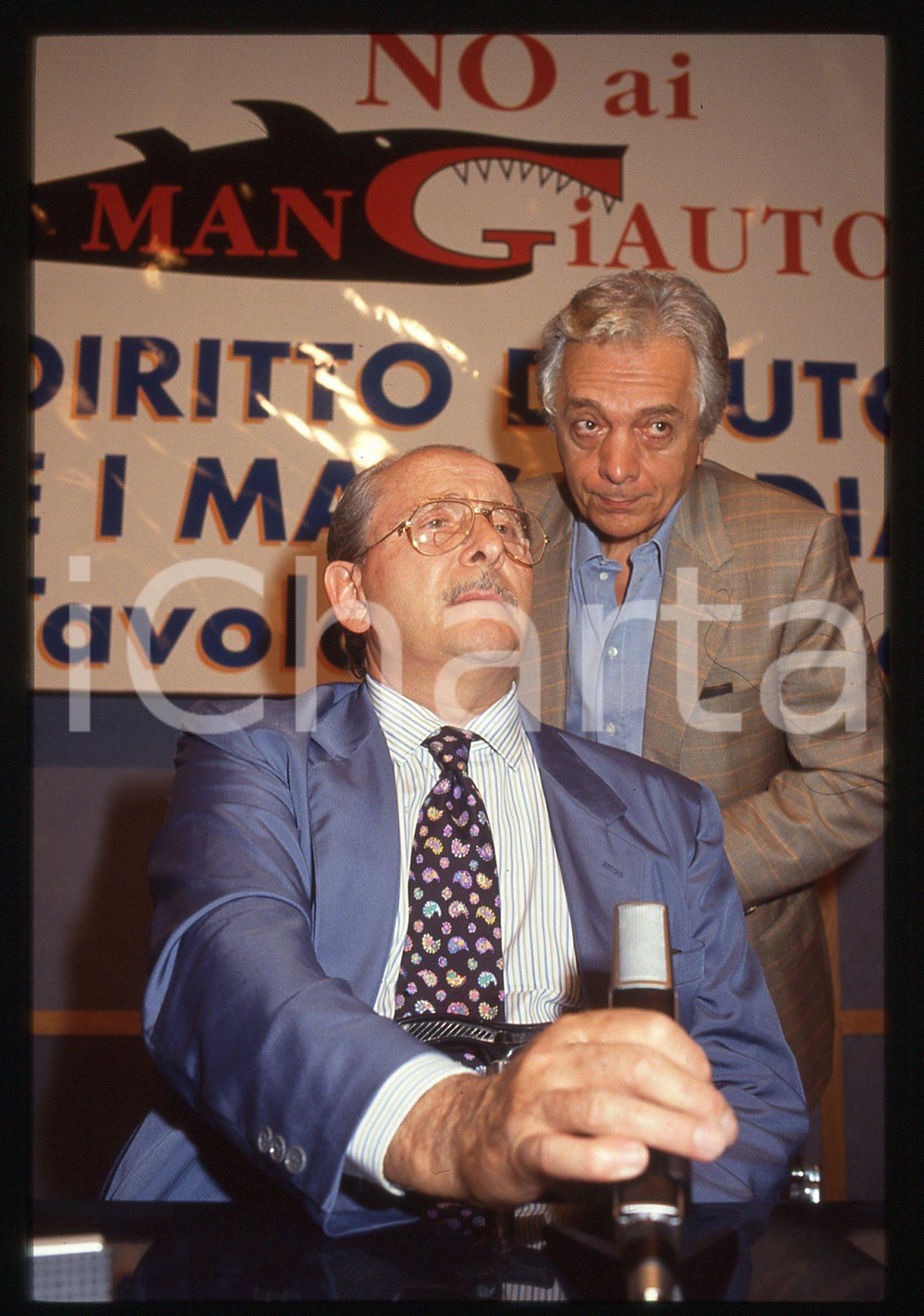 35mm vintage slide* 1992 SAINT VINCENT Domenico MODUGNO a tavola rotonda SNAC 2