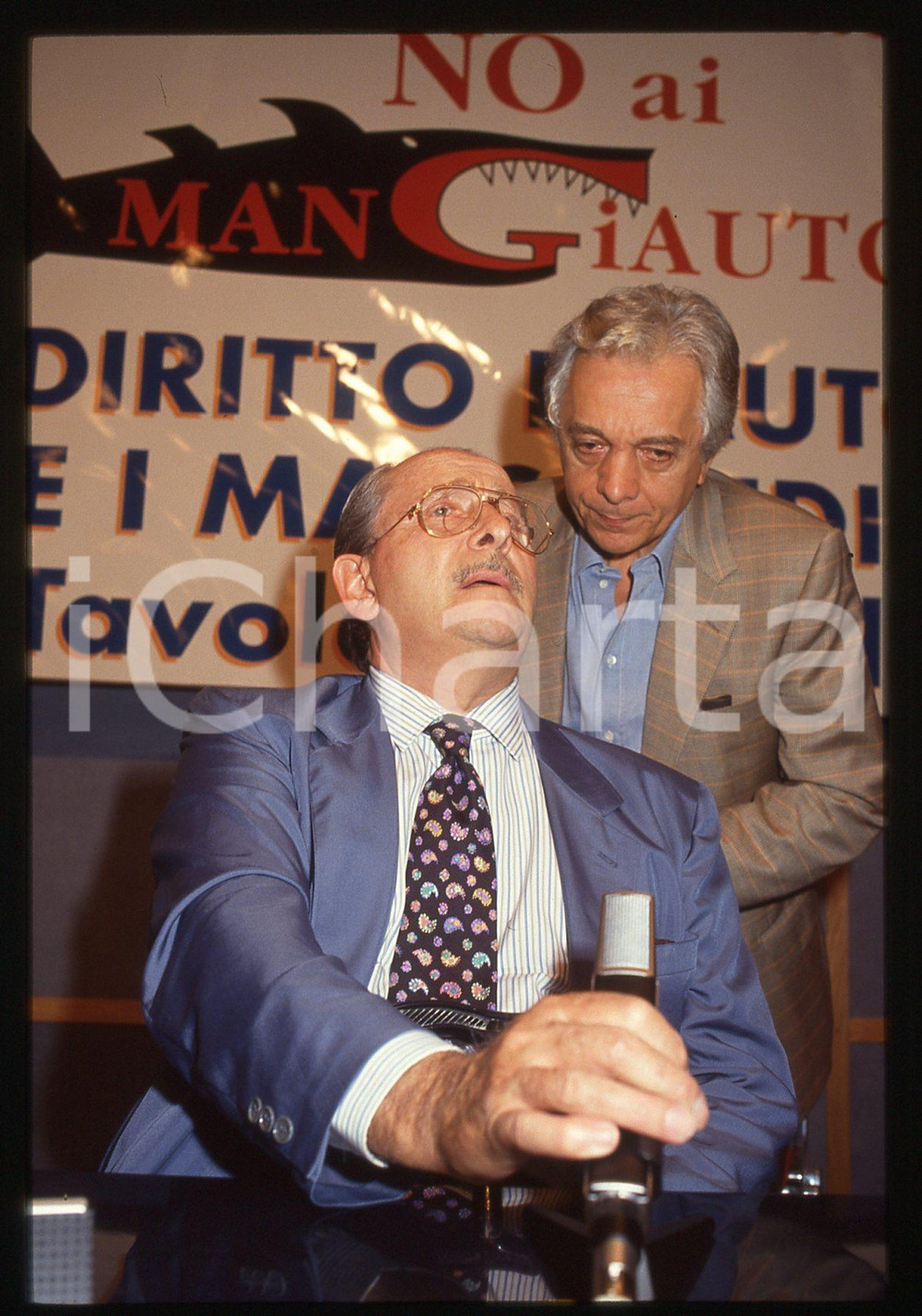 35mm vintage slide* 1992 SAINT VINCENT - Domenico MODUGNO a tavola rotonda SNAC