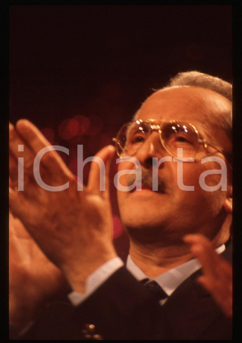 35mm vintage slide* 1988 RAI 2 - Domenico MODUGNO a CHI TIRIAMO IN BALLO? (6)