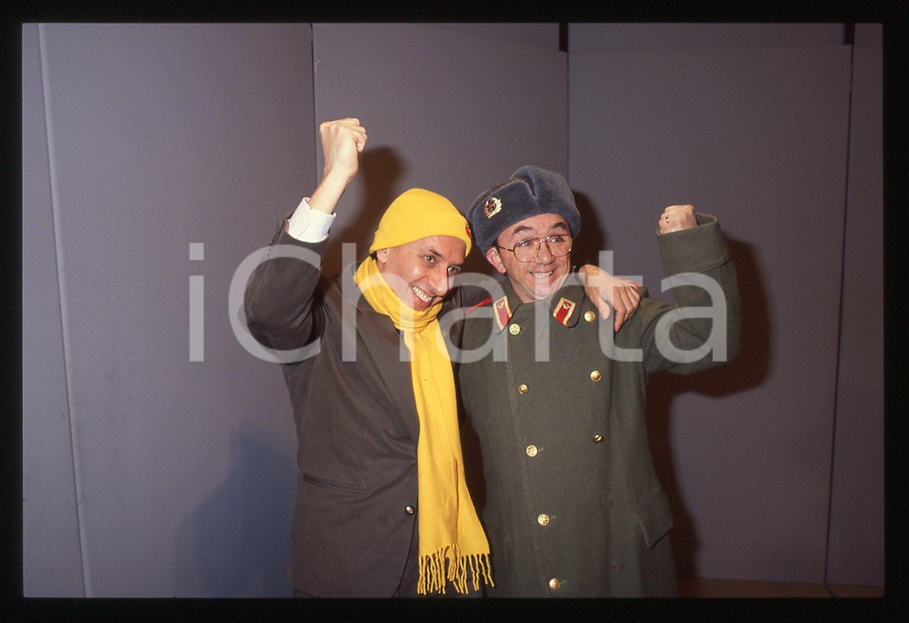35mm vintage slide* 1991 RAI 3 - SCIAMPI Mimmo SANTONASTASO e Aldo IZZO (3)
