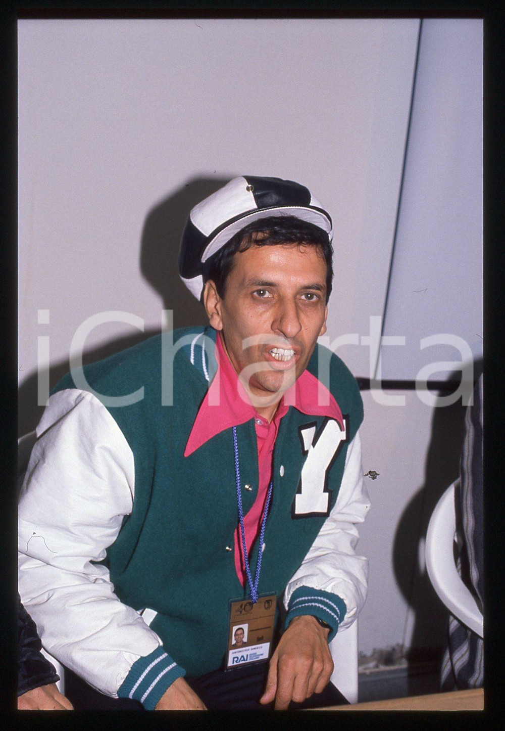 35mm vintage slide* 1990 SANREMO - SCIAMPI Mimmo SANTONASTASO Ritratto (5)