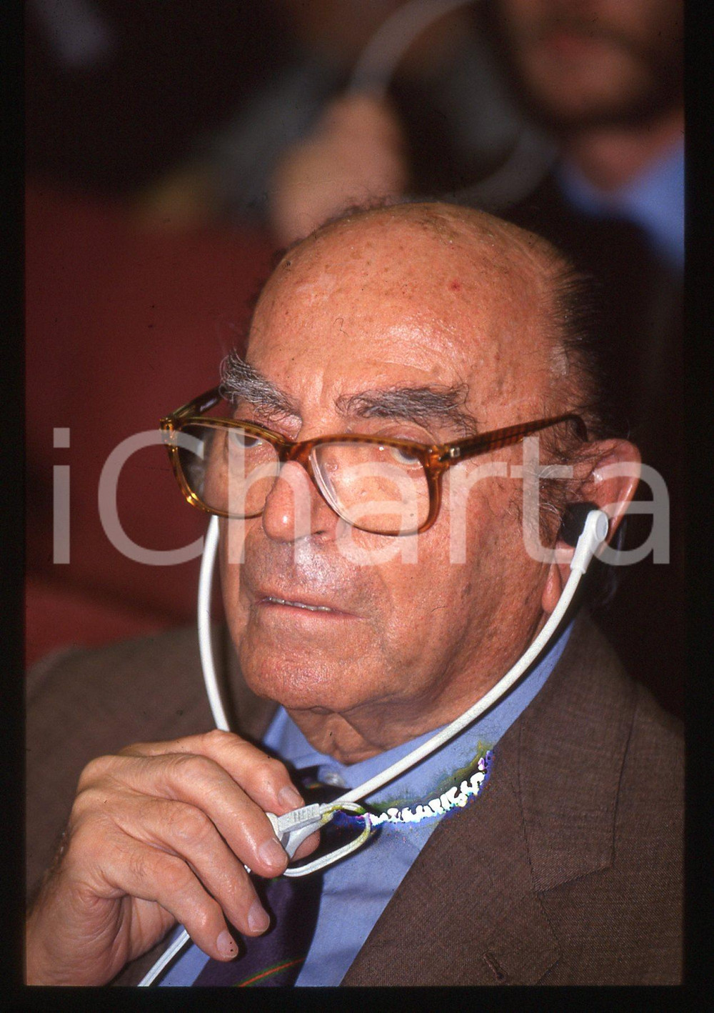 35mm vintage slide* 1990 ca COSTUME - Nuccio BERTONE Ritratto dell'imprenditore