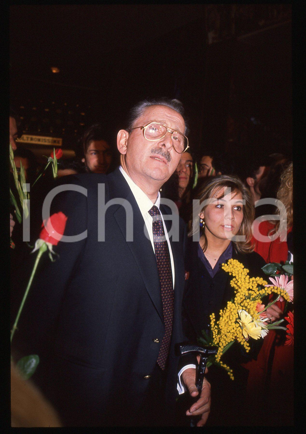 35mm vintage slide* 1989 FESTIVAL SANREMO - Domenico MODUGNO Ritratto (4)