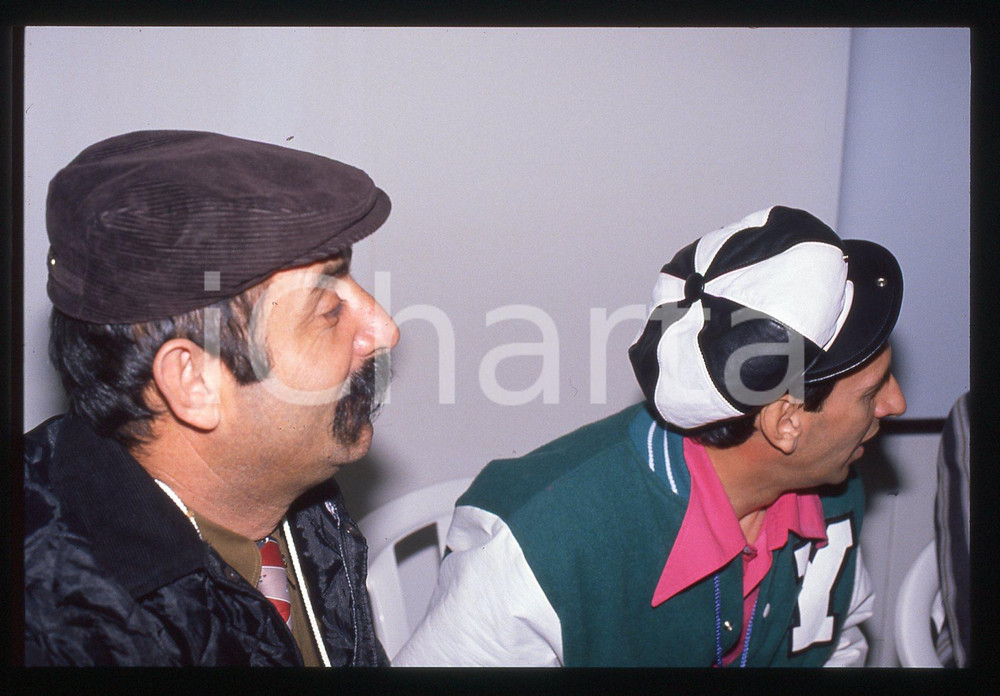 35mm vintage slide* 1990 SANREMO - SCIAMPI Mimmo SANTONASTASO e Benito URGU (3)