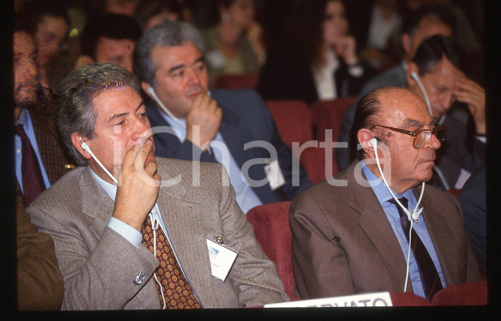 35mm vintage slide* 1990 ca COSTUME - Nuccio BERTONE e Giorgetto GIUGIARO