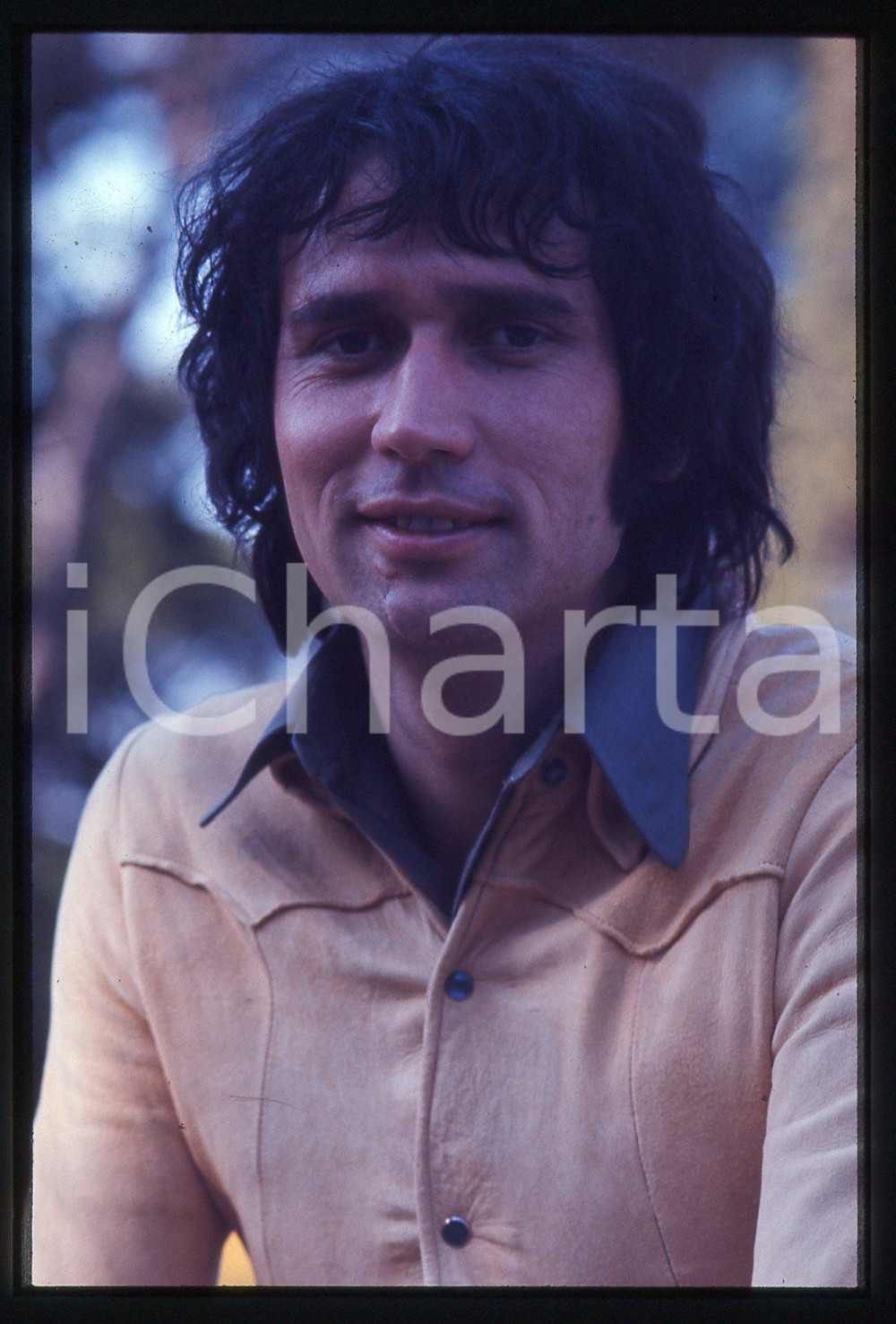 35mm vintage slide* 1975 ca COSTUME Roberto CARLOS BRAGA Ritratto del cantante 6