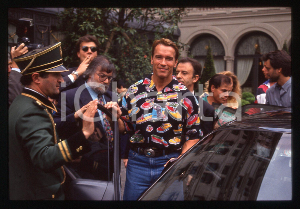 35mm vintage slide* 1991 CANNES - Arnold SCHWARZENEGGER Ritratto dell'attore (2)