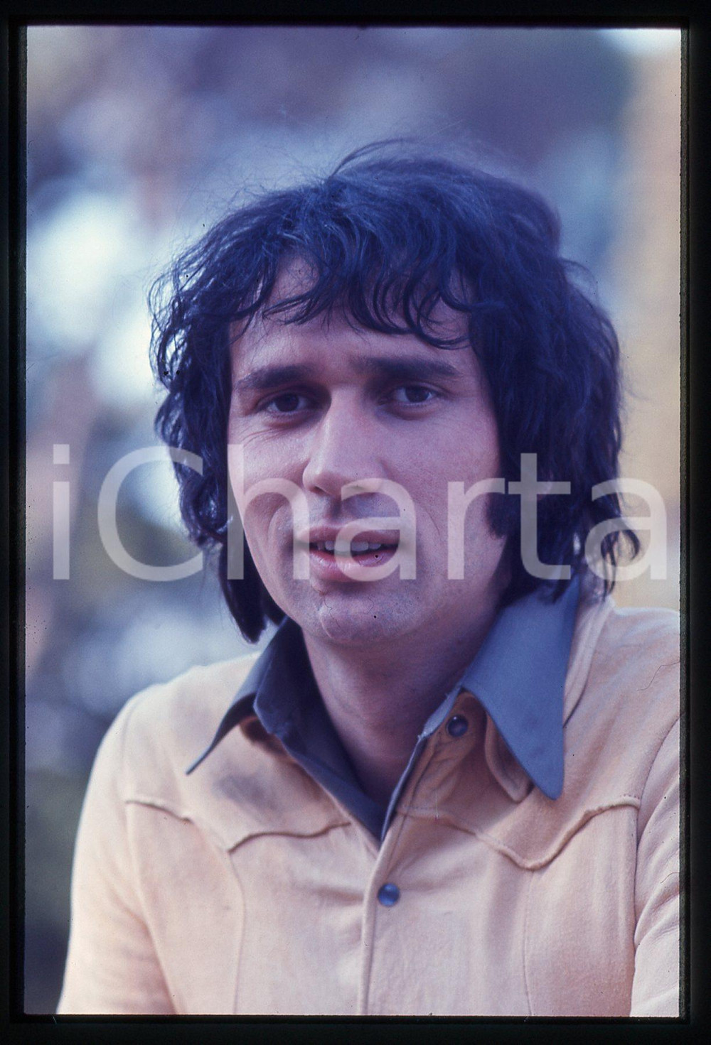 35mm vintage slide* 1975 ca COSTUME Roberto CARLOS BRAGA Ritratto del cantante 5