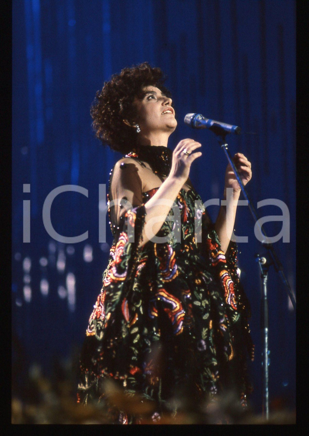 35mm vintage slide* 1990 FESTIVAL SANREMO Mia MARTINI - LA NEVICATA DEL '56 (4)