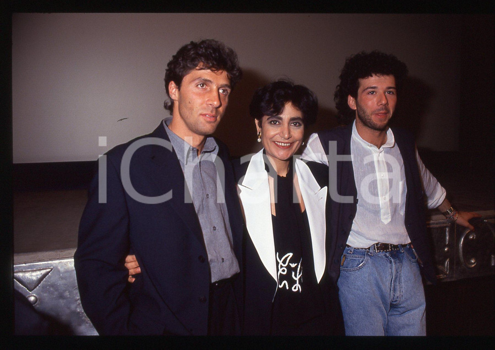 35mm vintage slide* 1992 SANREMO - Luca BARBAROSSA Mia MARTINI Paolo VALLESI (3)