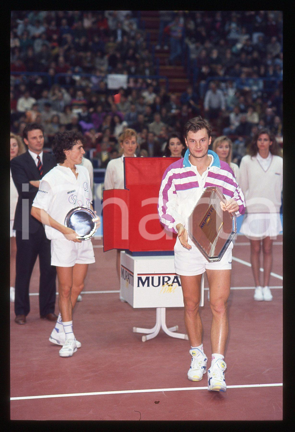 35mm vintage slide* 1991 MILANO INDOOR - Cristiano CARATTI e Alexander VOLKOV 2