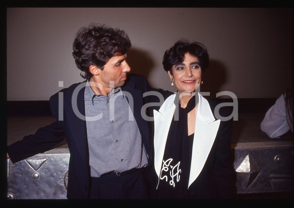 35mm vintage slide* 1992 FESTIVAL SANREMO - Mia MARTINI e Luca BARBAROSSA (2)