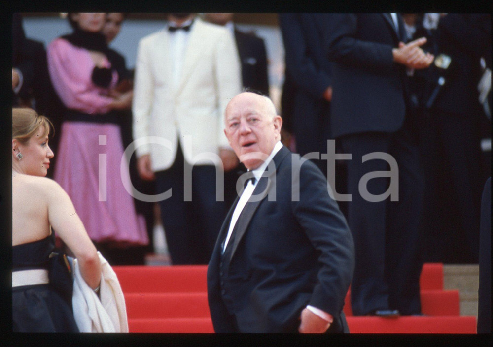 35mm vintage slide* 1987 FESTIVAL CANNES - Alec GUINNESS sul Red carpet