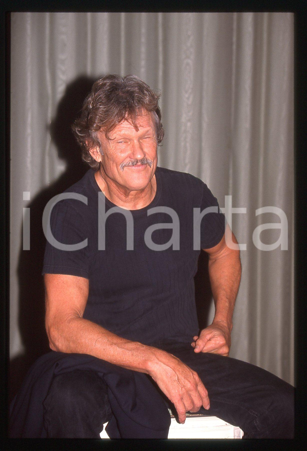 35mm vintage slide* 1998 VENEZIA LIDO Kris KRISTOFFERSON Ritratto dell'attore 4