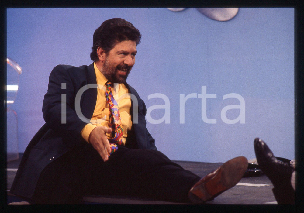 35mm vintage slide* 1995 CANALE 5 - Lello ARENA a STRISCIA LA NOTIZIA