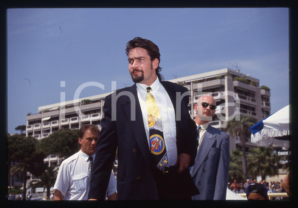 35mm vintage slide* 1993 FESTIVAL CANNES - Charlie SHEEN (23)