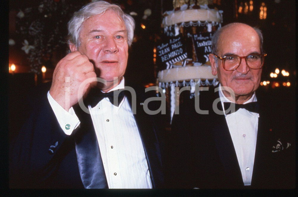 Fotografia d epoca originale 35mm vintage slide 1990 ca COSTUME  Peter USTINOV e Georges CRAVENNE 2 1