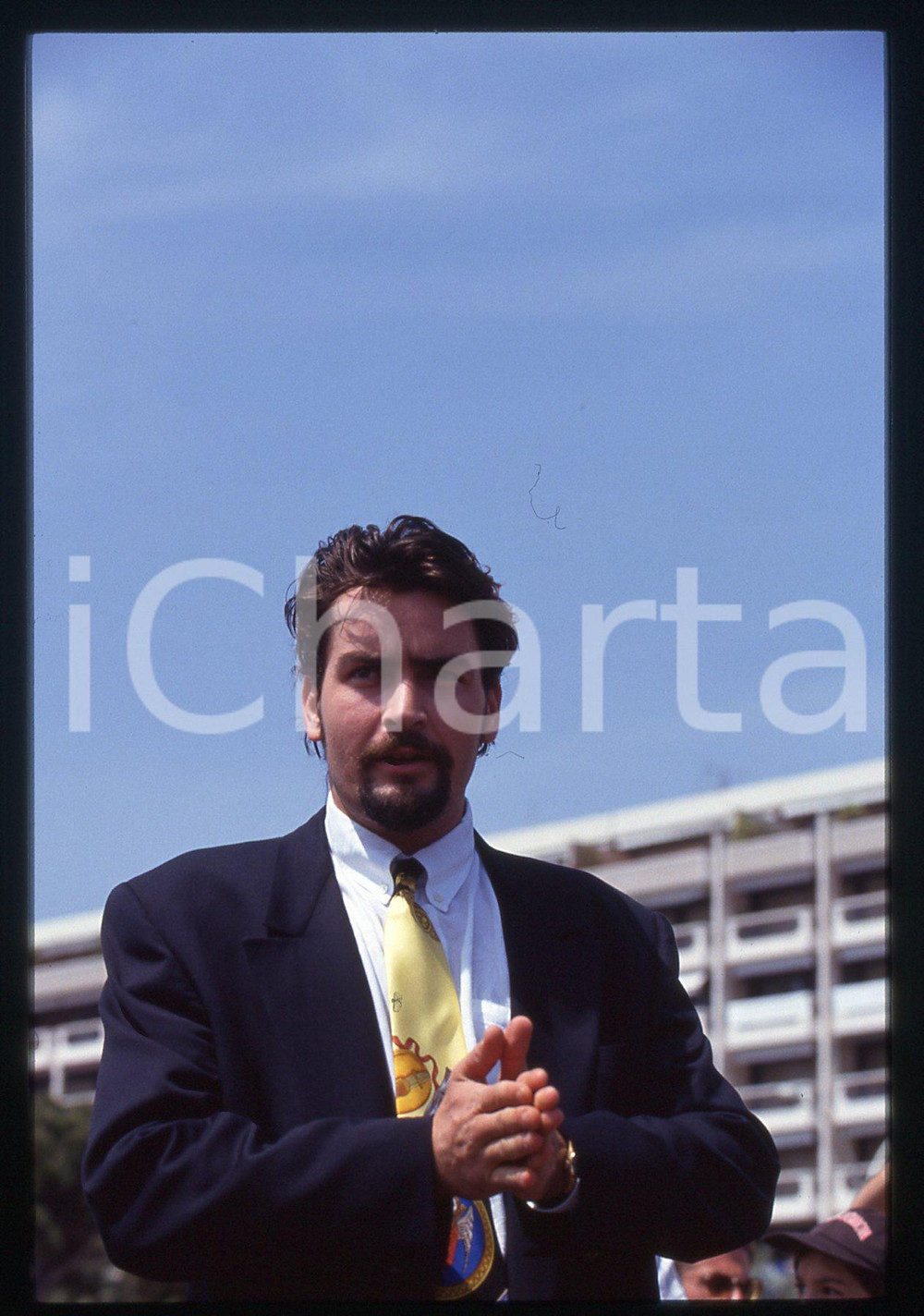 35mm vintage slide* 1993 FESTIVAL CANNES - Charlie SHEEN (25)