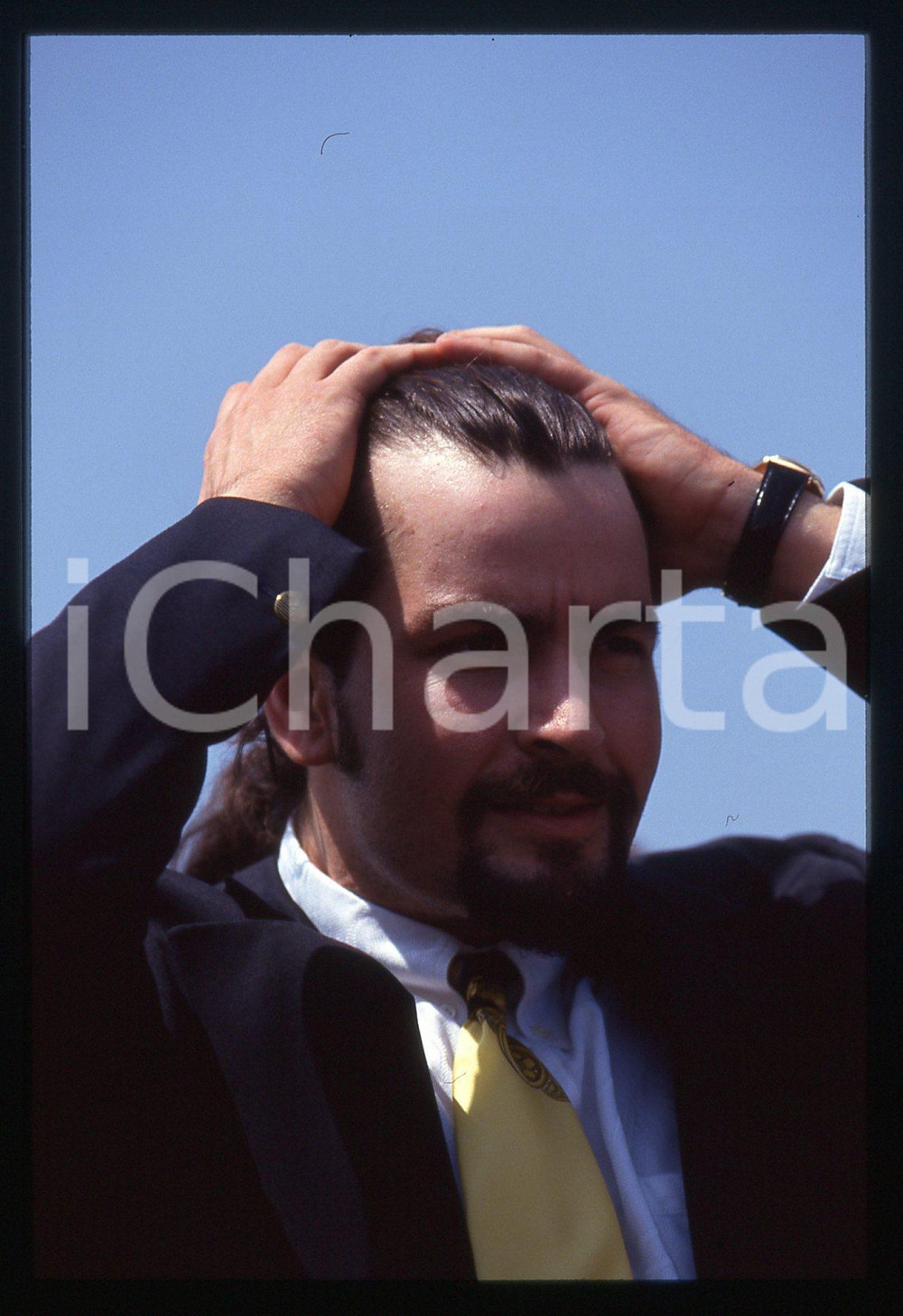 35mm vintage slide* 1993 FESTIVAL CANNES - Charlie SHEEN (2)