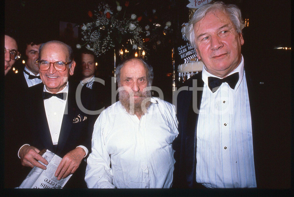 35mm vintage slide* 1990 ca COSTUME - Peter USTINOV e Georges CRAVENNE