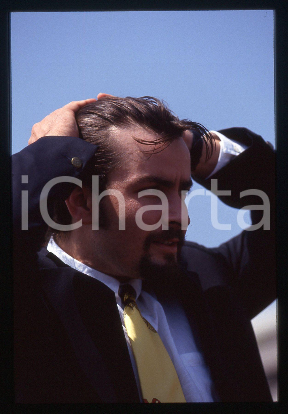 35mm vintage slide* 1993 FESTIVAL CANNES - Charlie SHEEN (21)