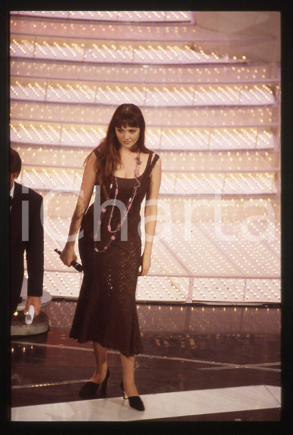 35mm vintage slide* 1997 FESTIVAL SANREMO - Alessandra DRUSIAN dei JALISSE (26)